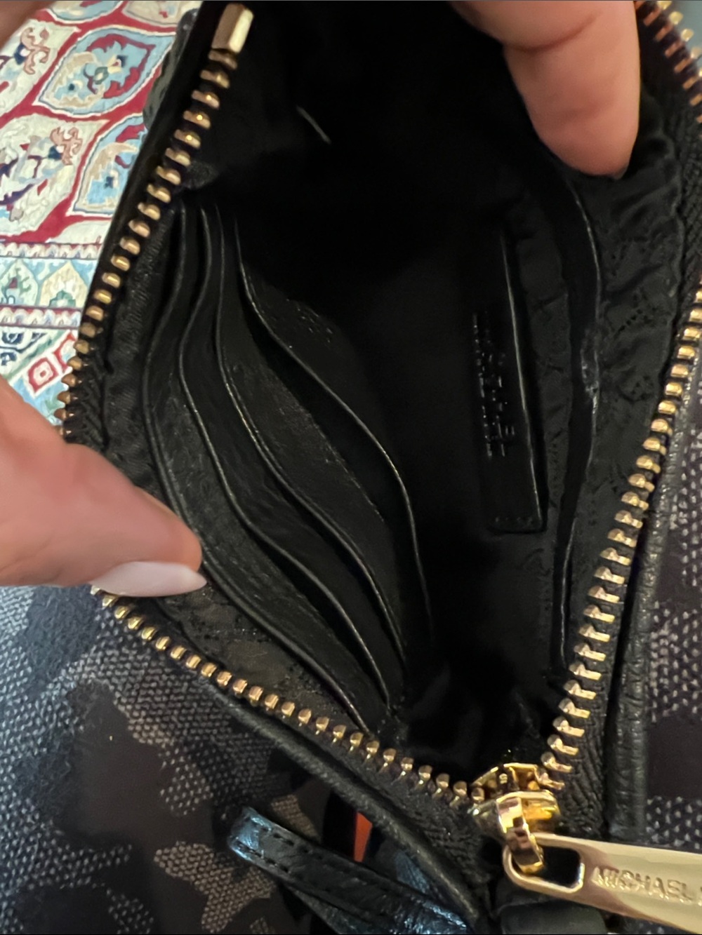 Michael Kors Black Sequin Wristlet with Gold Hardware - Picture 3 of 4